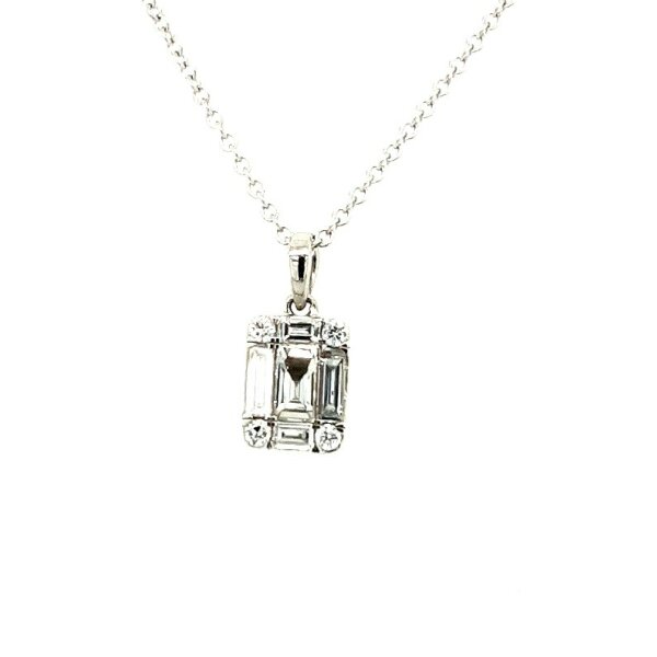 Anh&auml;nger 18 Karat Weissgold 0,27ct