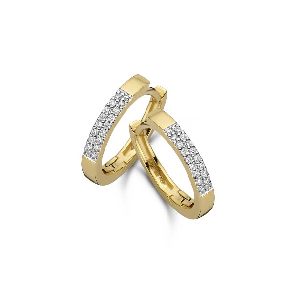 Ohrschmuck 18 Karat Gelbgold Brillanten 0,10ct
