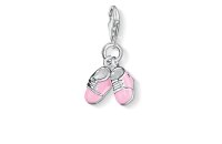Anh&auml;nger 925 Silber Babyschuhe rosa