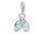 Anh&auml;nger 925 Silber Blaue Babyschuhe Kaltemaille