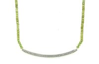 Halsschmuck 14 Karat Weissgold 0,39ct Brillanten...