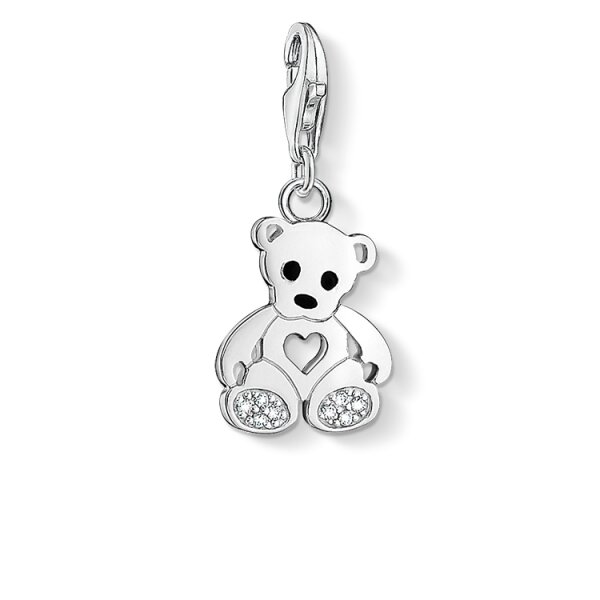 Anh&auml;nger 925 Silber Teddyb&auml;r mit Herz