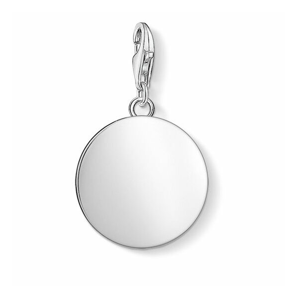 Anh&auml;nger 925 Silber Platte rund