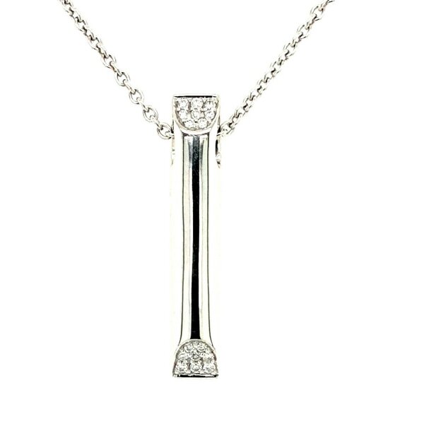 Anh&auml;nger 14 Karat Weissgold 0,092ct