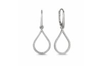 Ohrschmuck 14 Karat Weissgold Brillanten