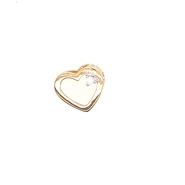 Anh&auml;nger 14 Karat Gelbgold Herz