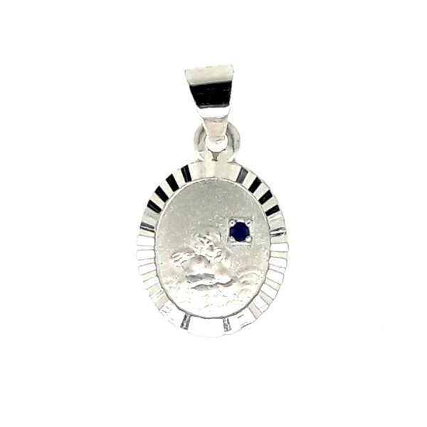 Anh&auml;nger 14 Karat Weissgold Schutzengel
