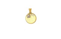 Anh&auml;nger 14 Karat Gelb/Weissgold Zirkonia