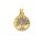 Anh&auml;nger 14 Karat Gelb/Weissgold Lebenbaum