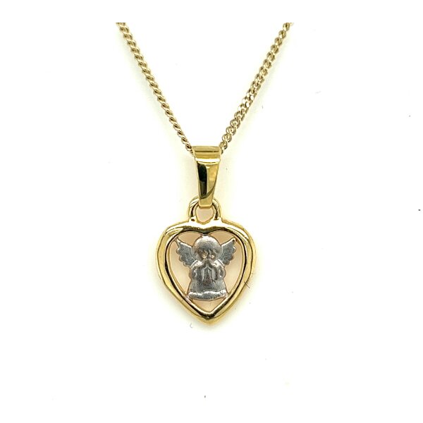 Anh&auml;nger 14 Karat Gelb/Weissgold