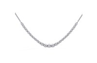 Halsschmuck 18 Karat Weissgold Brillanten
