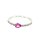 Ring 18 Karat Weissgold Brillant rosa Saphir