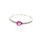 Ring 18 Karat Weissgold Brillant rosa Saphir
