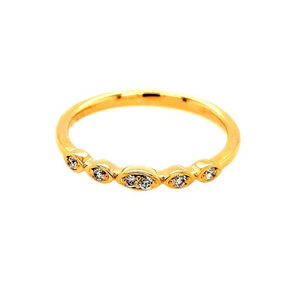Ring 18 Karat Gelbgold Brillanten 0,15ct