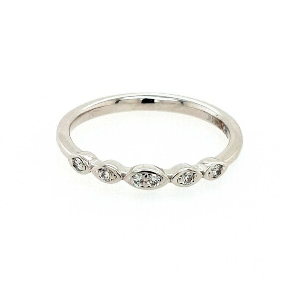 Ring 18 Karat Weissgold Brillanten 0,16ct