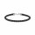 Lederarmband schwarz 925 Silber