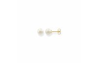 Ohrschmuck Perle 925 Silber 18 Karat vergoldet