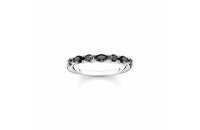 Ring schwarze Steine 925 Silber