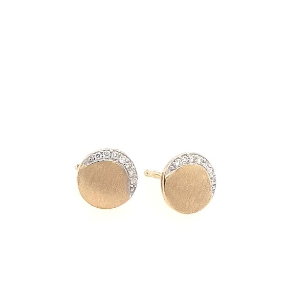 Ohrschmuck 14 Karat Gelbgold Brillanten