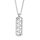 Halsschmuck 925 Silber rhodiniert Zirkonia