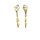Ohrschmuck 14 Karat Gelb/Weissgold