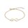 Armschmuck 925 Silber gelb vergoldet  Unendlichkeit