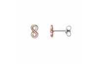 Ohrschmuck 925 Silber rhodiniert-rose vergoldet...