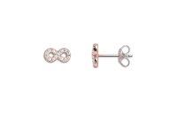 Ohrschmuck 925 Silber Zirkonia rhodiniert-rose vergoldet...