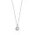 Halsschmuck 925 Silber rhodiniert Perle 10mm+Zirkonia