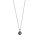Halsschmuck 925 Silber rhodiniert Perle 8mm+Zirkonia