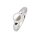 Ring 925 Silber rhodiniert Perle 8mm