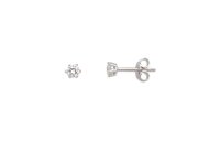 Ohrschmuck 925 Silber rhodiniert Zirkonia-Verwischt