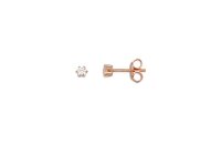 Ohrschmuck 925 Silber rose vergoldet Zirkonia 6...