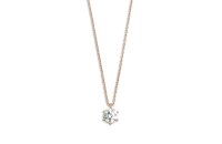 Halsschmuck 925 Silber rose vergoldet Zirkonia 6...