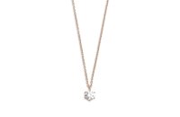 Halsschmuck 925 Silber rose vergoldet Zirkonia 6...