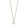 Halsschmuck 925 Silber rose vergoldet Zirkonia 6 Krappen-Fassung