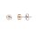 Ohrschmuck 925 Silber rose vergoldet Zirkonia Zargenfassung