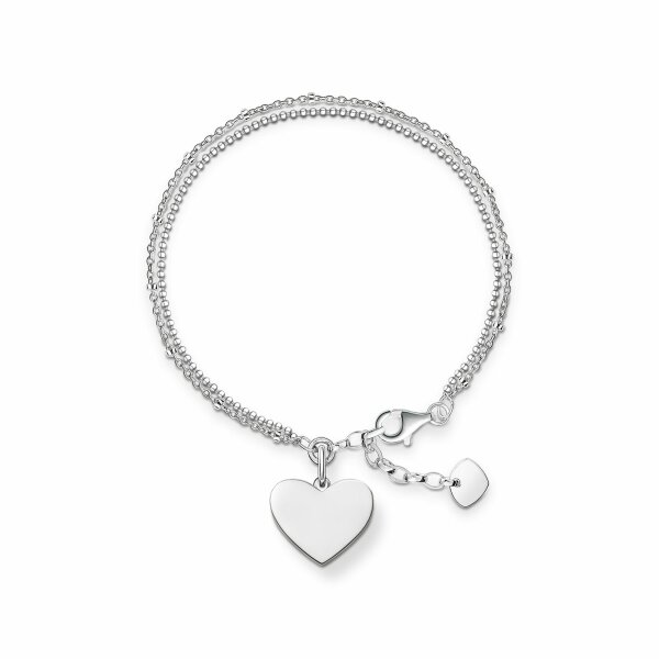 Armschmuck925 Silber Herz doppelreihig