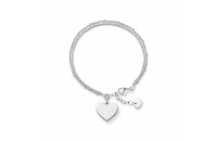 Armschmuck925 Silber Herz doppelreihig