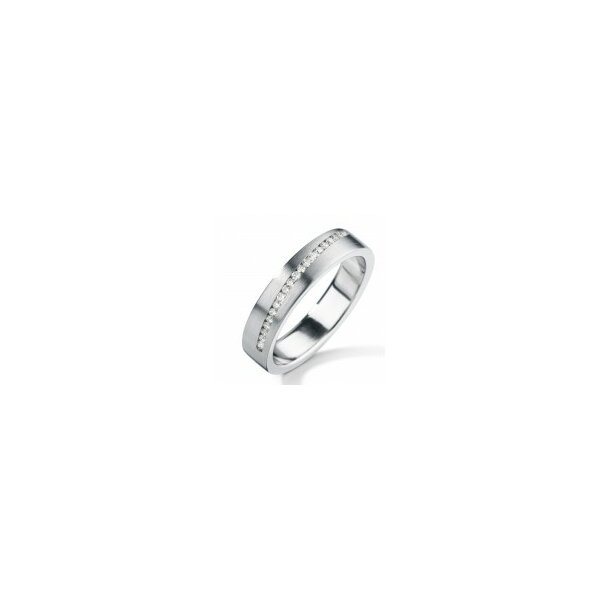 Ring Edelstahl 20 Brillanten 0,16ct