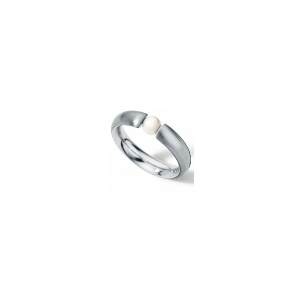 Ring Edelstahl Akoyaperle