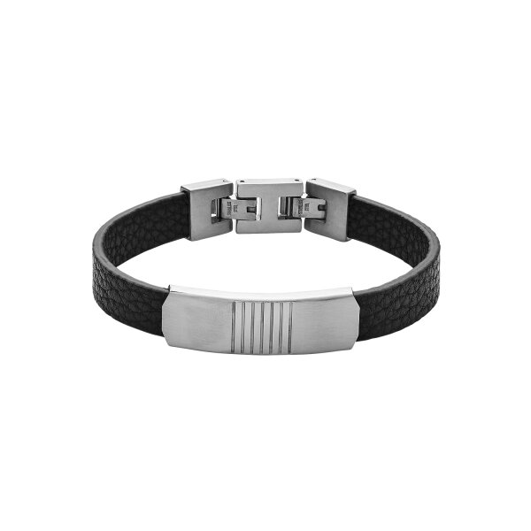 Armschmuck Edelstahl/Leder 21cm