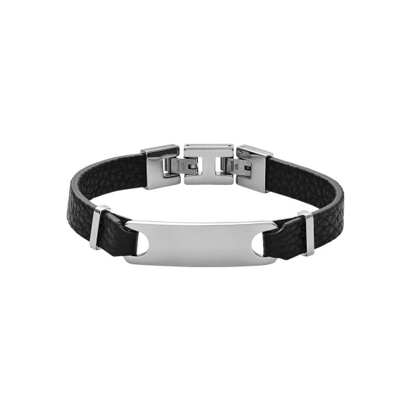 Armschmuck Edelstahl/Leder 21cm