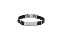 Armschmuck Edelstahl/Leder 21cm