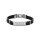Armschmuck Edelstahl/Leder 21cm