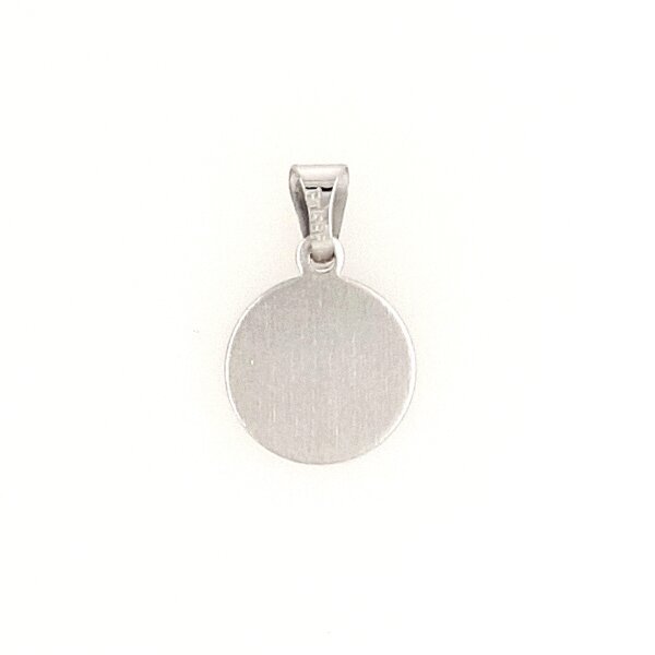 Anh&auml;nger 14 Karat Weissgold Gravurplatte