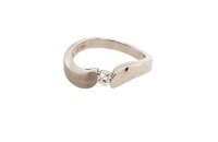 Ring 14 Karat Weissgold Brillant 0,14ct