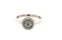Ring 14 Karat Weissgold Brillanten0,32ct