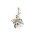 Anh&auml;nger 14 Karat Weissgold Schutzengel mit Zirkonia