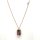 Halsschmuck 18 Karat Rotgold Diamant 0,06ct Turmalin